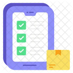 Lista de verificación de pedidos  Icono