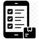 Orden Lista De Verificacion Movil Icono