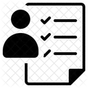 Lista de verificación de personas  Icono