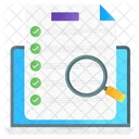 Lista de verificación de pruebas  Icono