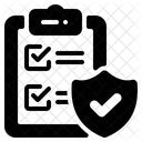 Lista de verificación de seguro  Icono