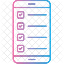 Lista De Verificacion De Telefonos Inteligentes Diseno Adaptativo Verificacion Icono