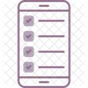 Lista De Verificacion De Telefonos Inteligentes Diseno Adaptativo Verificacion Icono