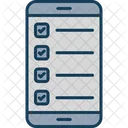 Lista De Verificacion De Telefonos Inteligentes Diseno Adaptativo Verificacion Icono