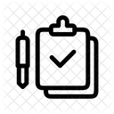Tablero de lista de verificación  Icono