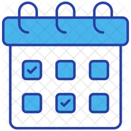Lista de verificación en el calendario  Icono