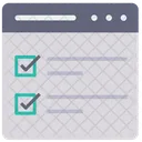Lista De Verificacion En Linea Lista De Tareas Pendientes Lista De Verificacion Icono