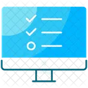 Lista De Verificacion En Linea Lista De Tareas En Linea Lista De Tareas Pendientes Icono