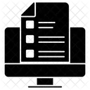 Lista De Verificacion En Linea Lista De Tareas Pendientes Hoja De Trabajo Icono