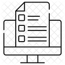 Lista De Verificacion En Linea Lista De Tareas Pendientes Hoja De Trabajo Icono