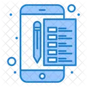 Lista De Verificacion En Linea Agenda Lista De Tareas Pendientes Icono