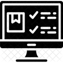 Lista de verificación en línea  Icono