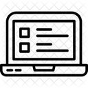 Lista de verificación en línea  Icono