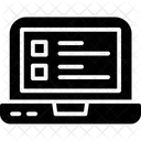 Lista de verificación en línea  Icono