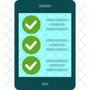 Lista De Verificacion En Linea Lista De Verificacion Lista De Tareas Pendientes Icono