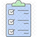 Lista De Verificacion Icono De Color Lineal Icono