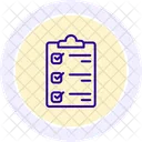 Lista De Verificacion Tarea Lista Icono