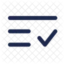 Lista Comprobacion Minimalista Lista Lista Comprobacion Icono