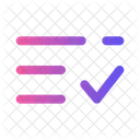 Lista Comprobacion Minimalista Lista Lista Comprobacion Icono