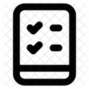Lista Movil Lista De Tareas Lista De Verificacion Movil Icono