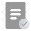 Nota de lista de verificación  Icono