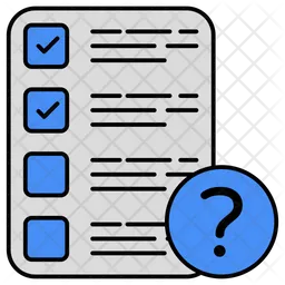 Pregunta de la lista de verificación  Icono