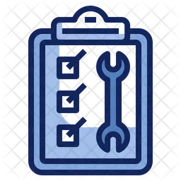 Lista de verificación de servicio de automóvil  Icono