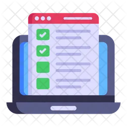 Lista de verificación web  Icono