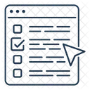Lista de verificación web  Icono