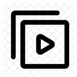 Lista de videos multimedia  Icono