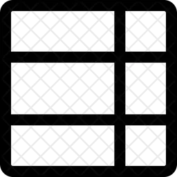 Cuadrícula de lista derecha  Icono