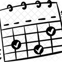 Lista Di Controllo Del Calendario Icon