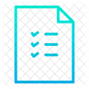 Elenco Documento Lista Di Controllo Icon