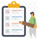 Cuestionario Encuesta Lista De Verificacion Icono