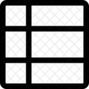 Cuadricula De Lista Izquierda Icono