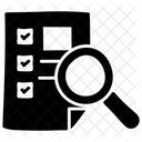 Revisione Di File Revisione Di Documenti Ricerca Di File Icon