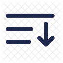 Lista Seta Para Baixo Minimalista Lista Lista Seta Para Baixo Icon