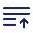 Lista Seta Para Cima Lista Crescente Icon