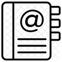 Agenda Telefonica Agenda De Enderecos Agenda De Contatos Ícone