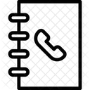 Lista Telefonica Lista De Enderecos Lista De Contatos Ícone