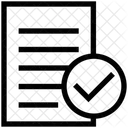 Lista Verificada Lista De Verificacao Lista Confirmada Ícone
