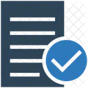 Lista Verificada Lista De Verificacao Lista Confirmada Ícone