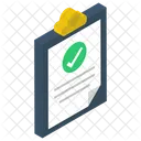 Lista Verificada Lista De Verificacion Lista Aprobada Icono