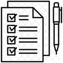 Liste Evaluation Liste De Controle Icône