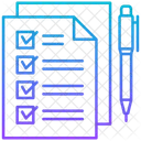 Liste Evaluation Liste De Controle Icône