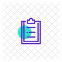 Liste Zwischenablage Medizinischer Bericht Symbol