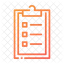 Liste Checkliste Zwischenablage Symbol