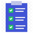 Liste Checkliste Zwischenablage Symbol