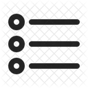 Liste Menu Optionen Icon