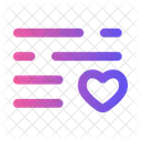 Liste coeur  Icône